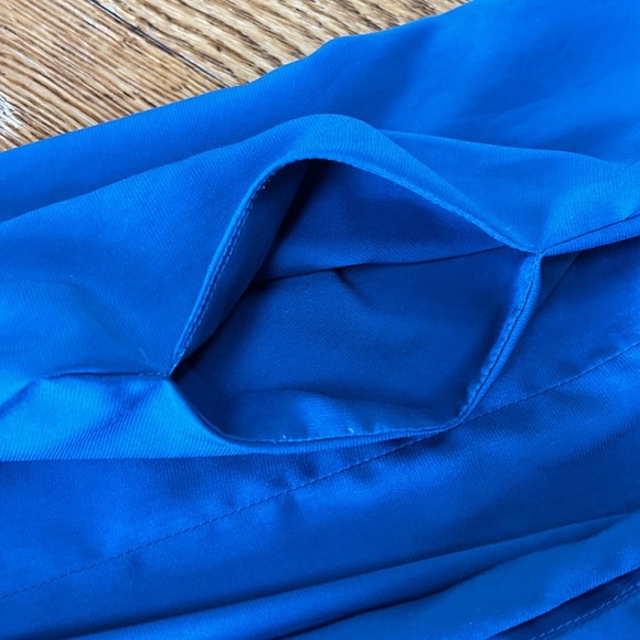 XXi jadestone blue mini dress with ruffle details.  Great condition. Size Small - Picture 13 of 13